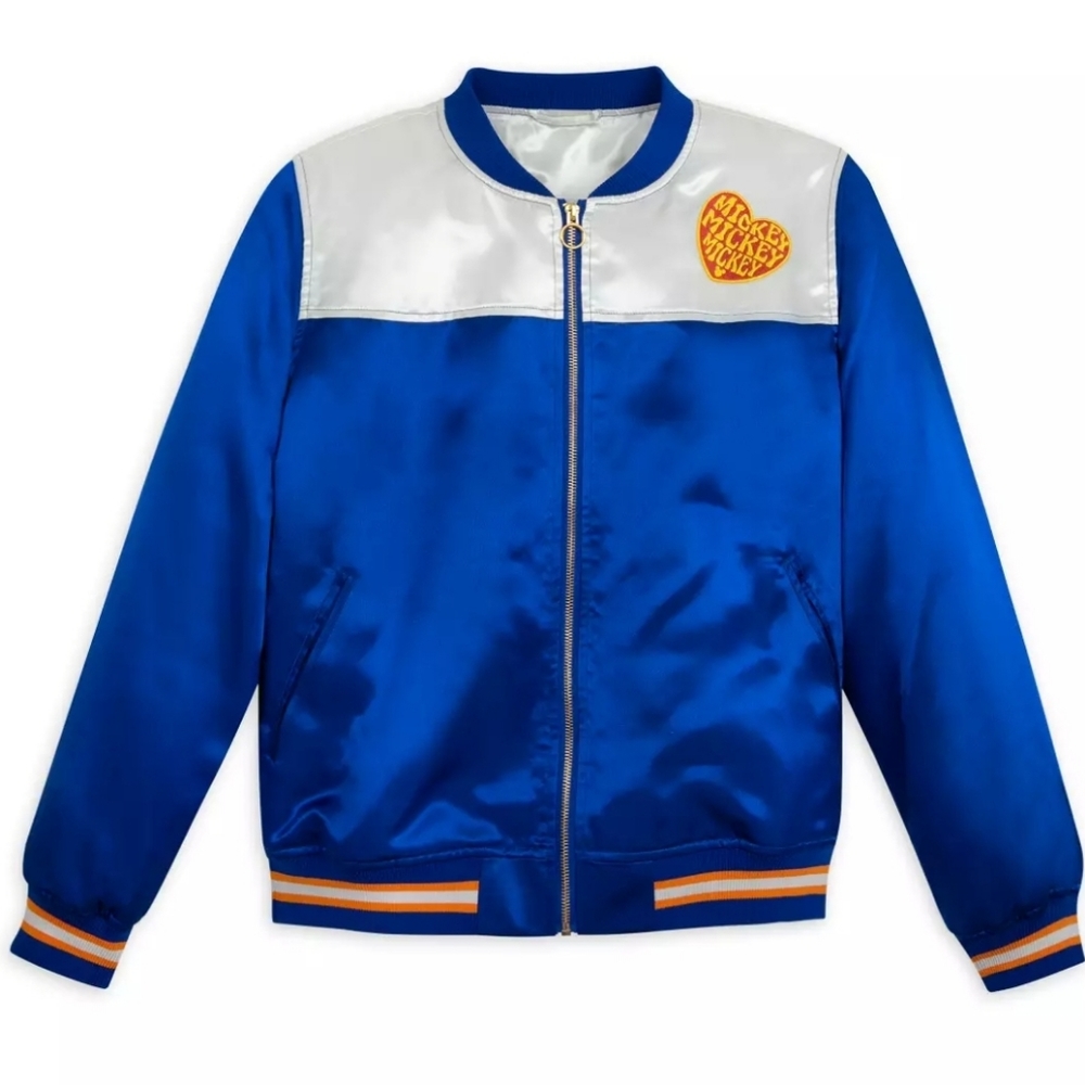 Mickey Mouse Icon Satin Bomber Jacket for Women
